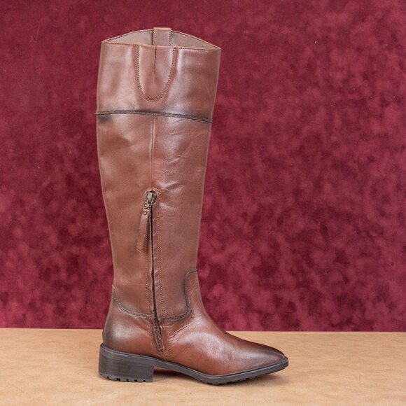 Sam Edelman Wmn Drina Brown Leather Fashion Equestrian Riding Knee Boots sz 6.5 - Picture 10 of 10